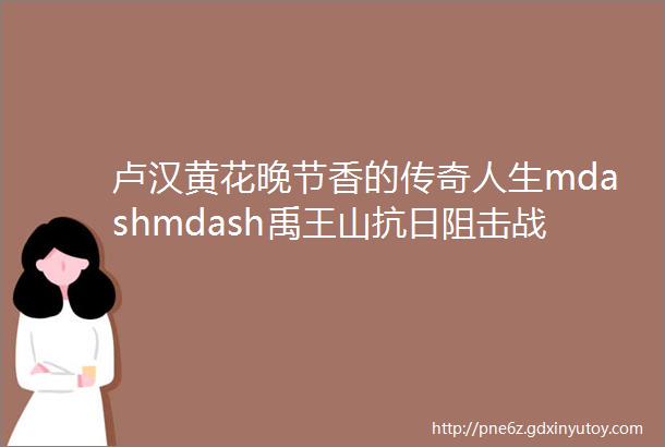 卢汉黄花晚节香的传奇人生mdashmdash禹王山抗日阻击战风云人物录之一张可春